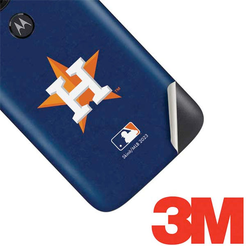 MLB Houston Astros Distressed Moto E5 Play Skin